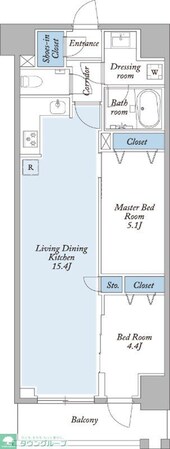 グランカーサ両国ヴェルデの物件間取画像